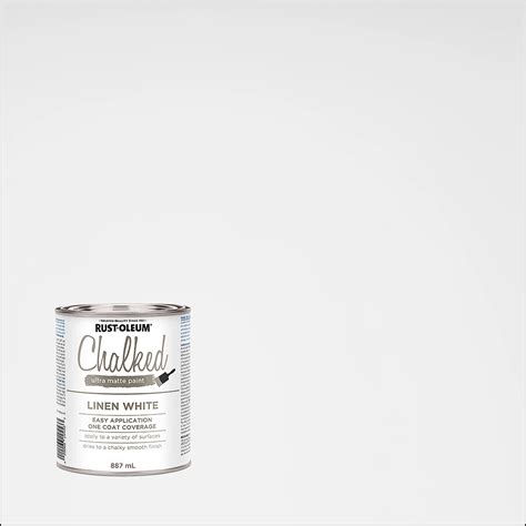 Rust-Oleum Chalked Ultra Matte Paint in Linen White, 887 mL | The Home Depot Canada