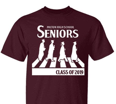 High School Impressions SEN-093-w Custom Senior Class T Shirts - Create ...