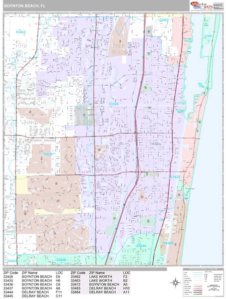 Boynton Beach Map Of Florida - Oconto County Plat Map