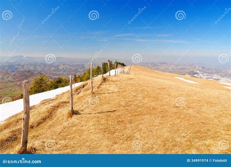 Panorama on the hill stock photo. Image of season, high - 34991974