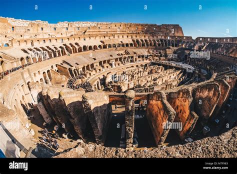 Inside the Roman Colosseum in Rome, Italy Stock Photo - Alamy