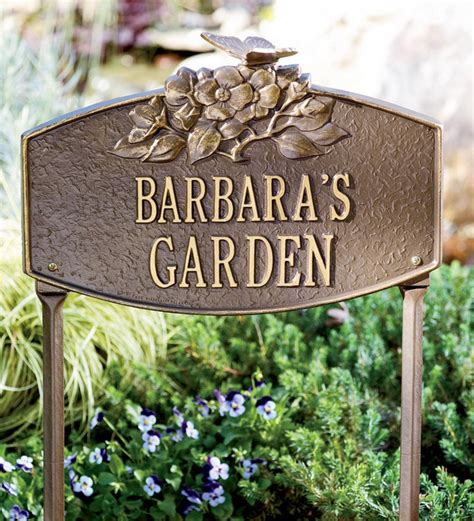 Garden And Outdoor Furniture Catalogs: Custom Outdoor Garden Plaques