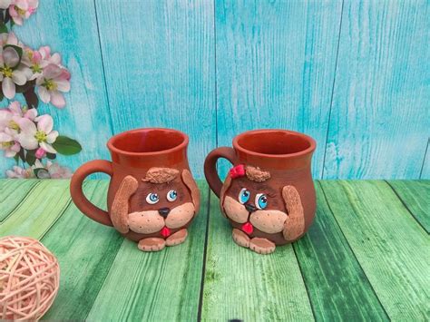 Funny pottery mugs Ceramic mug Unique pottery mug Funny coffee mug Funny face mug Funny pottery ...