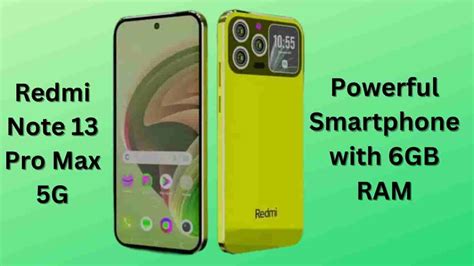 Redmi Note 13 Pro Max 5G Redmi’s Powerful Smartphone with 6GB RAM ...