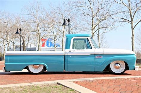 Bagged restomod 1965 Ford F 100 custom truck for sale