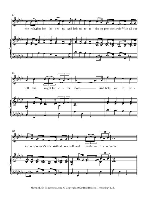 God Bless Our Homeland Ghana (National Anthem) Sheet music for Voice ...