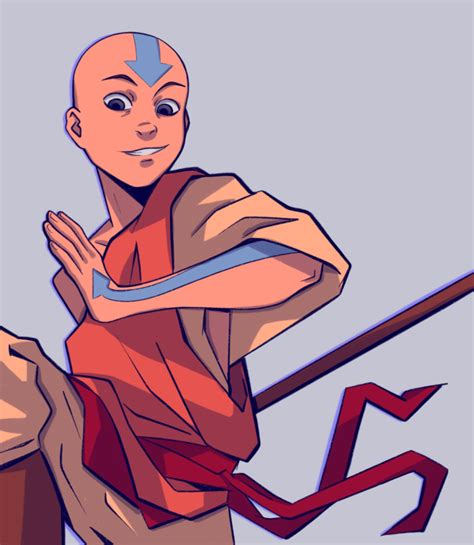 ArtStation - Aang fanart (from Avatar: The Last Airbender)