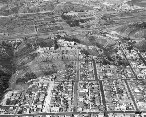 Mission Valley - County Hospital - aerial - 1957 - San Diego History Center