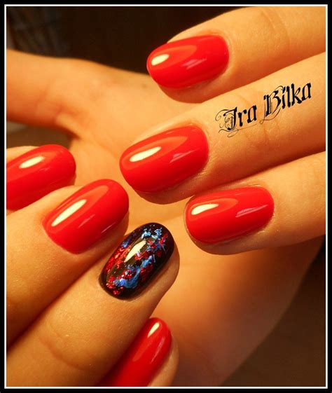 Bright+summer+nails,+July nails,+Red+dress+nails,+Red+nail+art,+Red+nails+2017,+Red+summer+nails ...