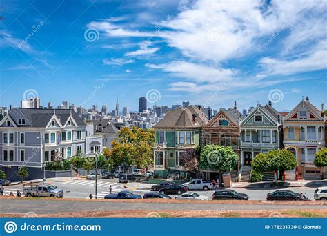 The Painted Ladies in Alamo Square Park. Editorial Image - Image of ...