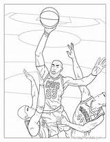 How To Draw Lebron James Coloring Pages sketch template