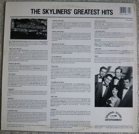 Yahoo!オークション - The Skyliners『Skyliners' Greatest Hits』LP