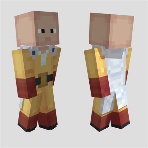 I made One Punch Man skin : r/Minecraft