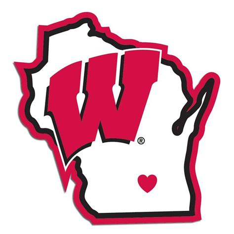 Wisconsin Badgers Home State Peel and Stick Decal | Wisconsin badgers ...