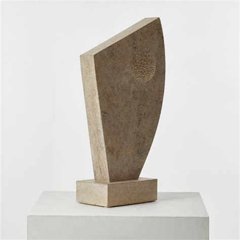 Large limestone abstract sculpture - Béton Brut