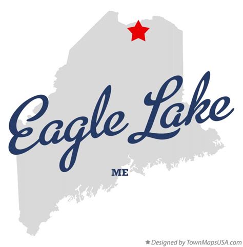 Map of Eagle Lake, ME, Maine