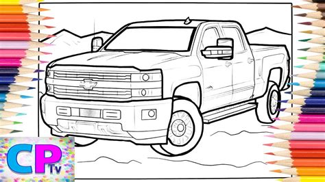 Lifted Truck Coloring Pages