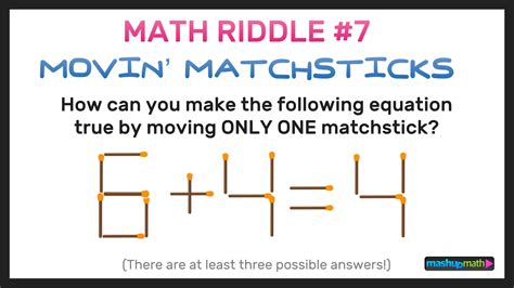 10 Free Math Riddles for Adults — Mashup Math