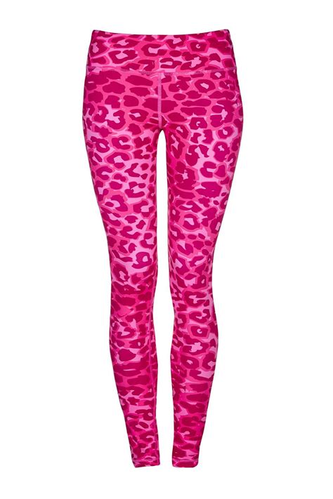 pink animal print leggings