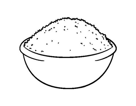 Rice dish coloring page - Coloringcrew.com