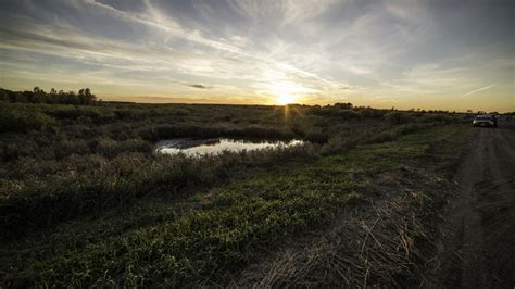 Sunset over the landscape at Crex Meadows Wildlife Area image - Free stock photo - Public Domain ...