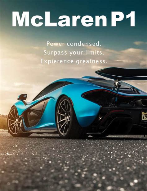 mclaren p1 on Behance