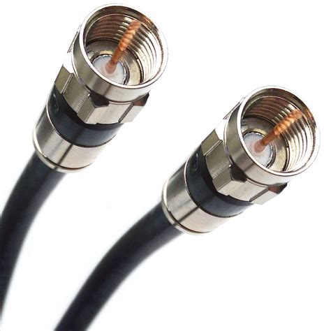 Buy 75ft Black RG6 Digital Coaxial Cable PVC Jacket Rated UL ETL CATV ...