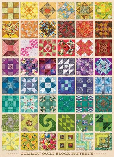 Amazing – Common Quilt Blocks 1,000 Piece Puzzle – Needle Work