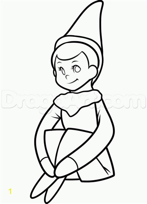 Elf On the Shelf Coloring Pages Girl | divyajanan