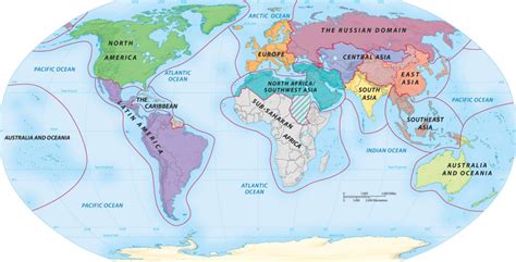 12 Major World Regions Diagram | Quizlet