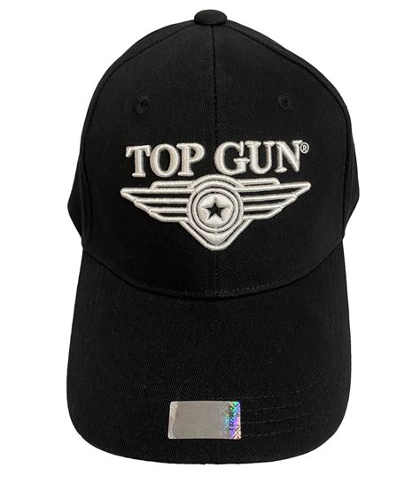 Top Gun® 3D Wing Logo Cap -Black - Planewear