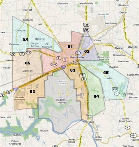 Real Estate Map of Huntsville Alabama