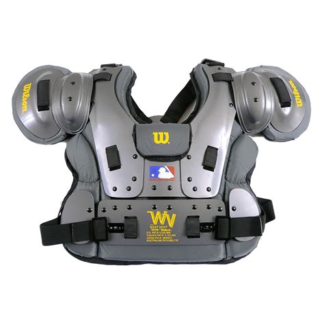 Wilson Pro Platinum Baseball Umpire's Chest Protector - Charcoal - Walmart.com - Walmart.com