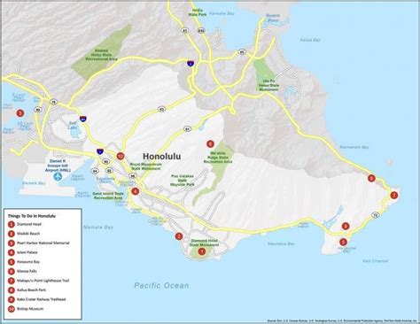 Honolulu Map, Hawaii - GIS Geography