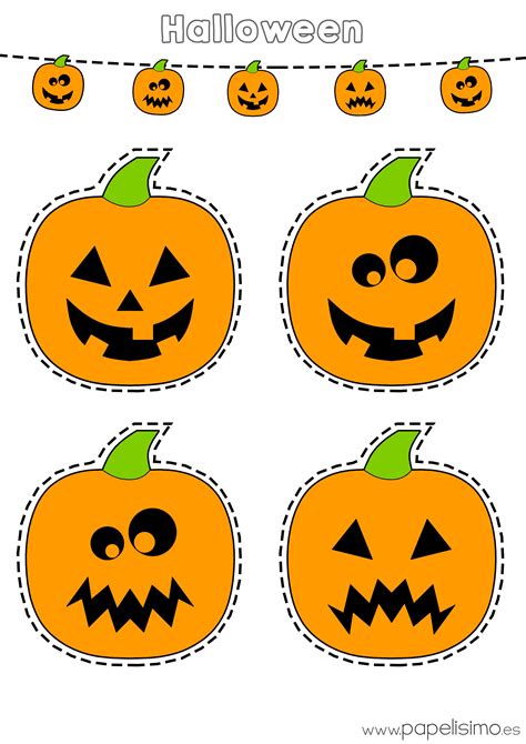 Descarga gratis dos láminas de calabazas de Halloween: – Calabazas coloreadas para imprimir ...