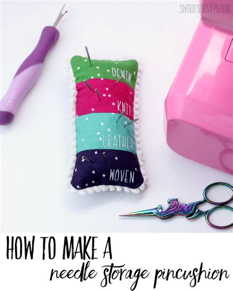 DIY sewing needle storage pincushion tutorial | Pin cushions, Pincushion tutorial, Sewing ...