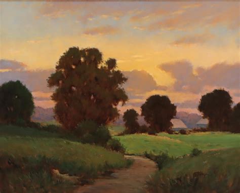 Oil Painting of Bucolic Landscape | EBTH