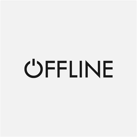 Premium Vector | Offline icon vector illustration