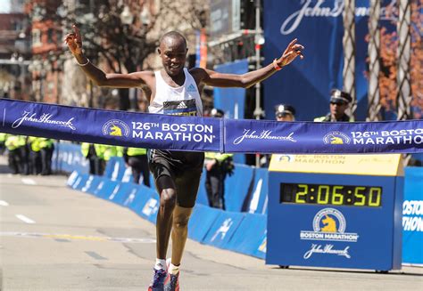 Evans Chebet of Kenya wins the 126th Boston Marathon - Canadian Running Magazine