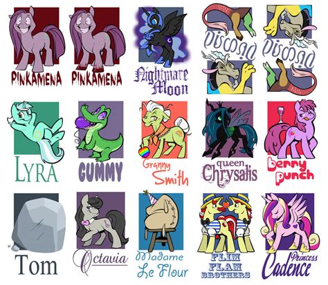 My Little Pony Badges ROUND THREE! by MittyMandi on DeviantArt