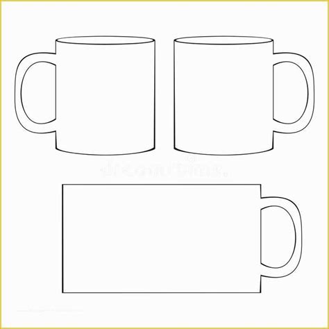 Coffee Mug Template For Sublimation