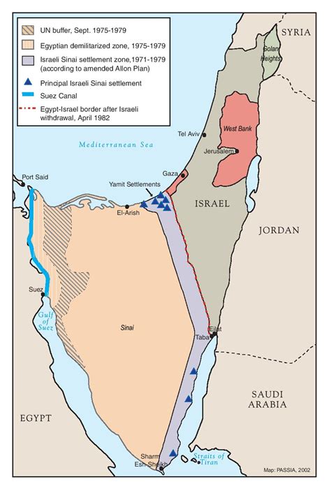 Camp David Accords Map