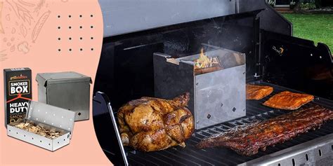 Smoker Box for Gas Grill with A Universal Fit & Large Wood Chip ...