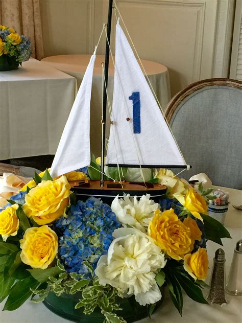 Nautical Sailboat Centerpieces | Nautical wedding theme, Nautical ...