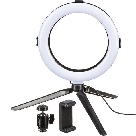 On Air Halo Light 8" LED Ring Light with Tripod Stand & 7258 B&H