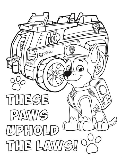 Paw Patrol Coloring Print Outs Coloring Pages