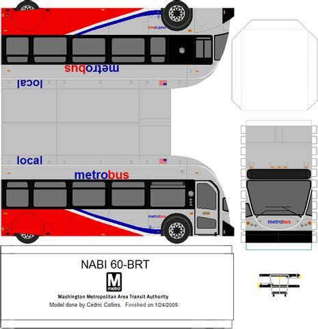 34 Transit buses papercraft ideas | paper models, bus, free paper models