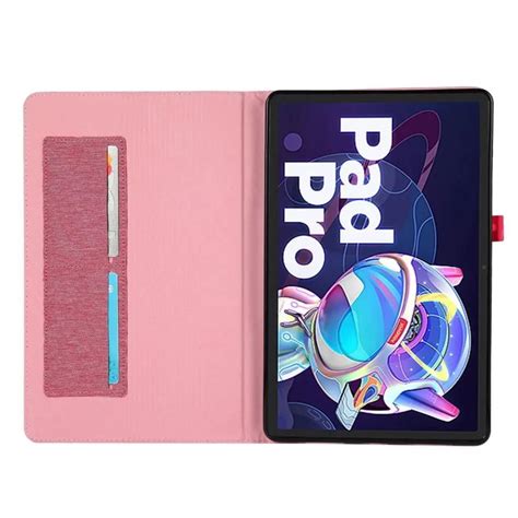 Lenovo Tab P11 Pro Gen 2 etui med en kortholderen - Rosa - Teknikkdeler.no