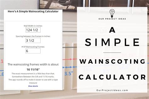 Wainscoting Calculator - Super Simple - Our Project Ideas