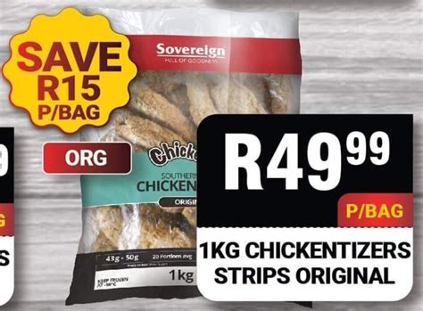 Sovereign Food Southern Style Chicken Strips 1kg offer at Chikro Food ...